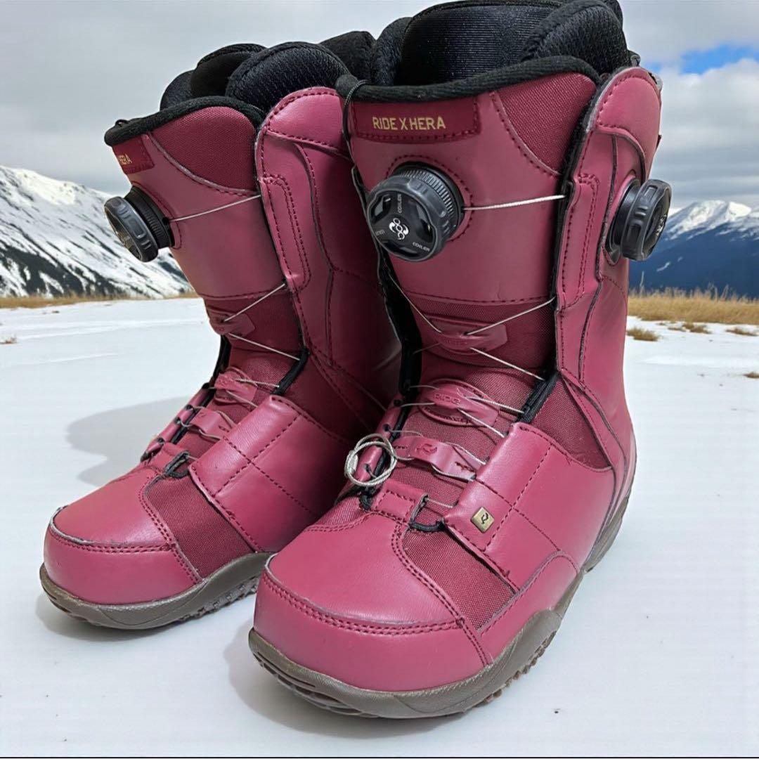 【美品】スノーボードブーツ　レディース　HERA ダブルBOA ライド RIDE