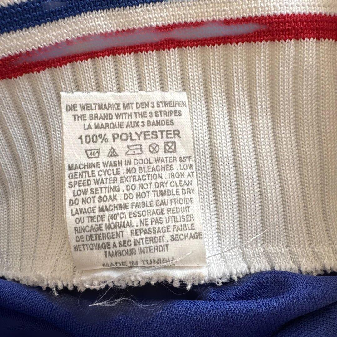 adidas フランス代表 ポロシャツ 青　サッカーウェア　ファンシャツ