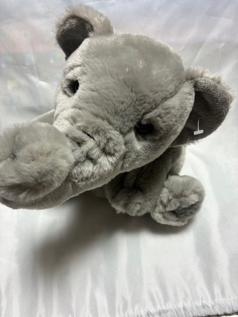 稀少　KORIMCO グレーの象のぬいぐるみ パペット　指人形　新品　ぞうさん