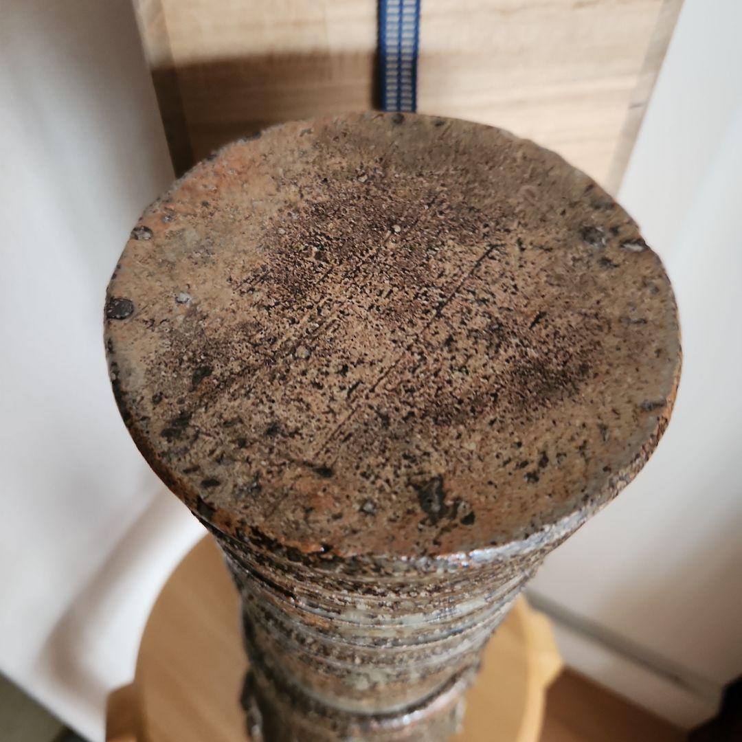 時代自然灰秞瀬戸焼花入れ箱付き