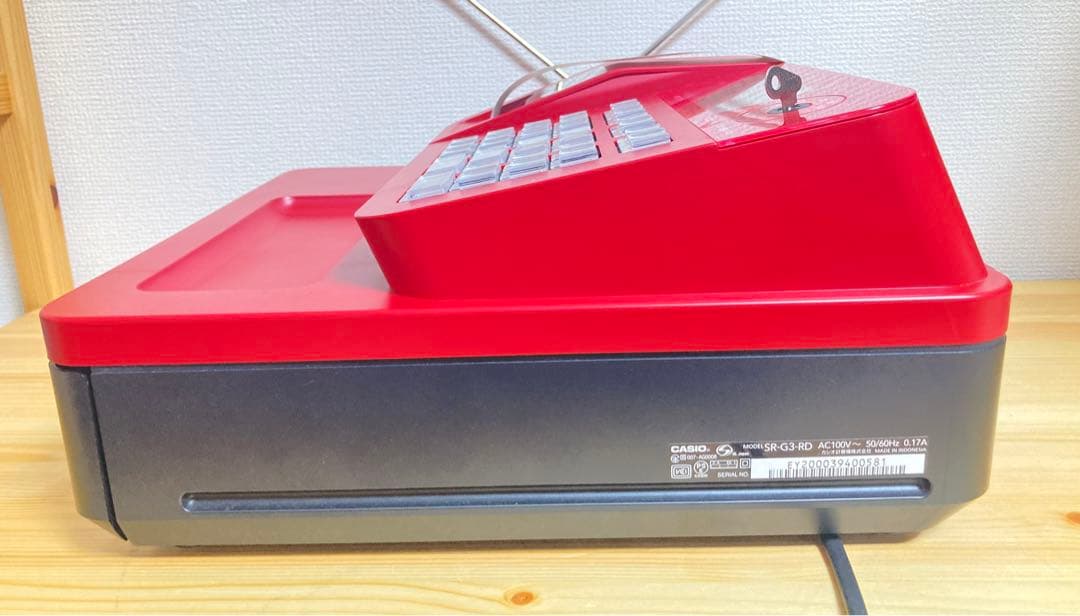☆CASIO 電子レジスター レッド Bluetooth搭載 SR-G3 カシオ