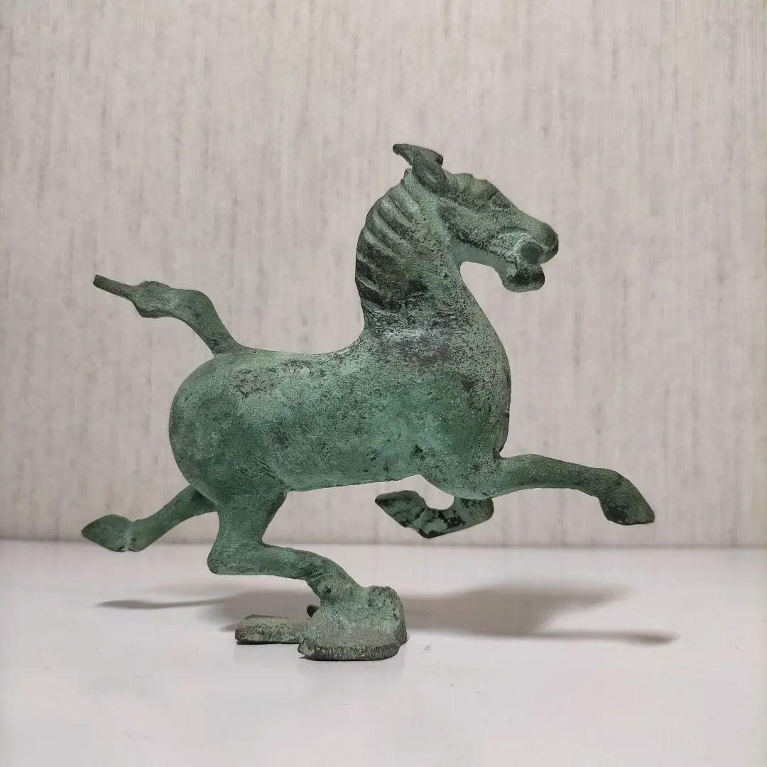 青銅製馬の彫刻 アンティーク