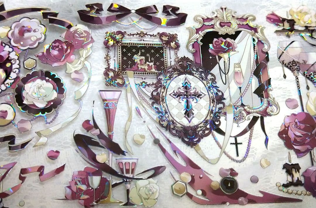 J607＃玛格丽酒会(贝壳光)Likey切り売り海外人物マステ女の子