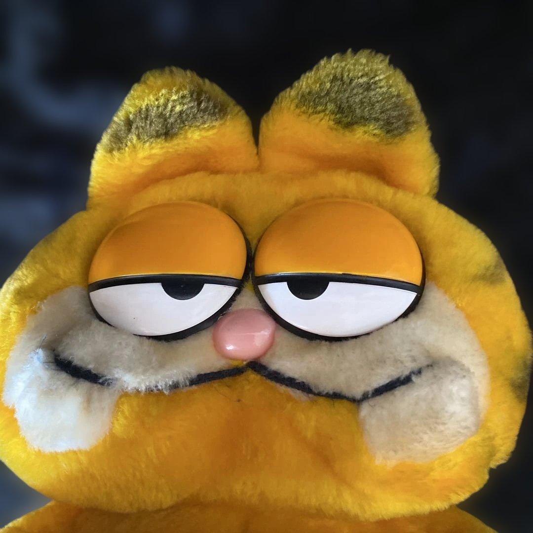 レア サイズ大 USA ヴィンテージ ガーフィールド ぬいぐるみ 1980s