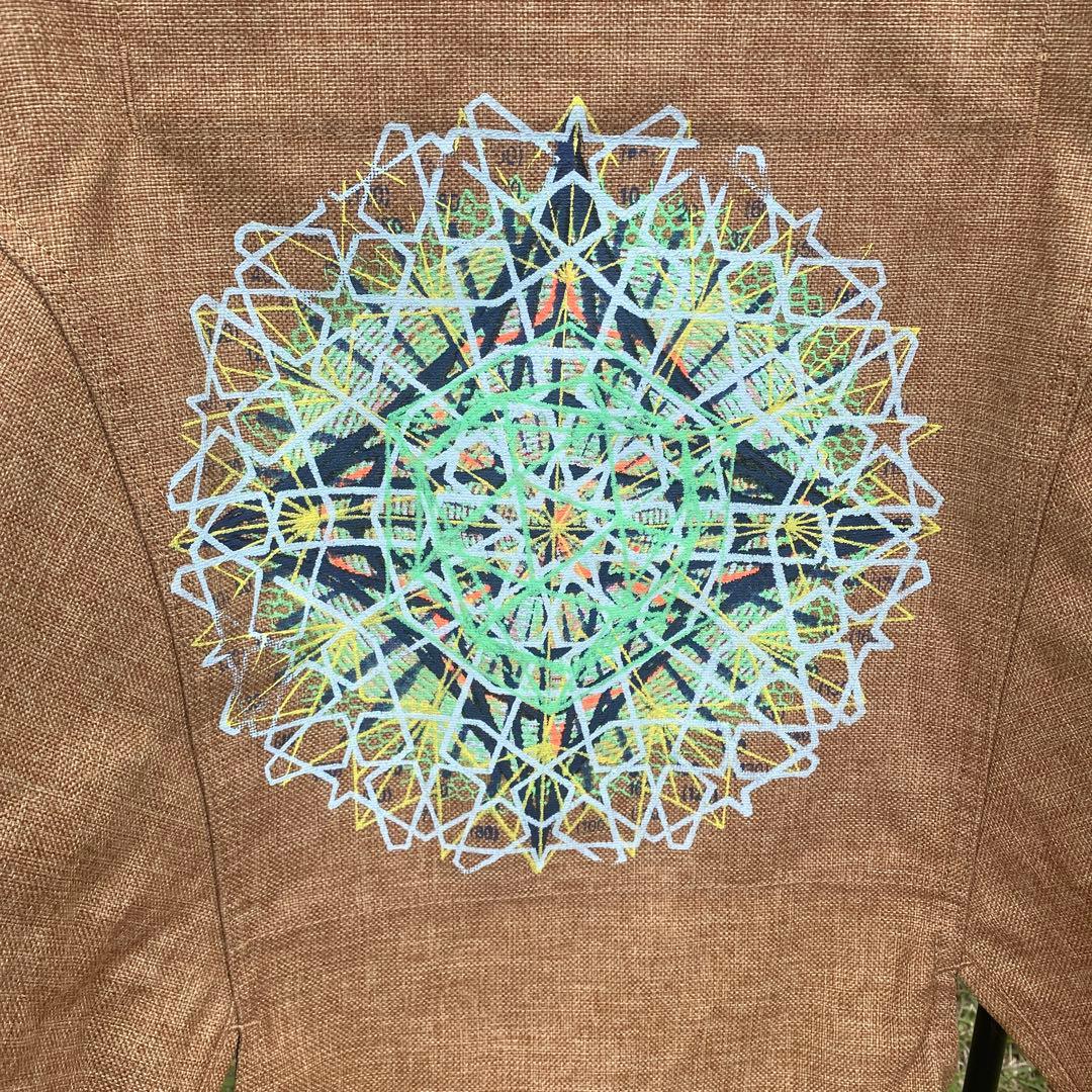 ヘリノックス マンダラ刺繍 ベージュ ローチェア