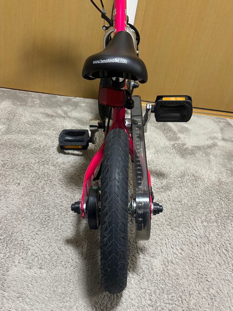 へんしんバイク2 12インチ ピンク スタンド付