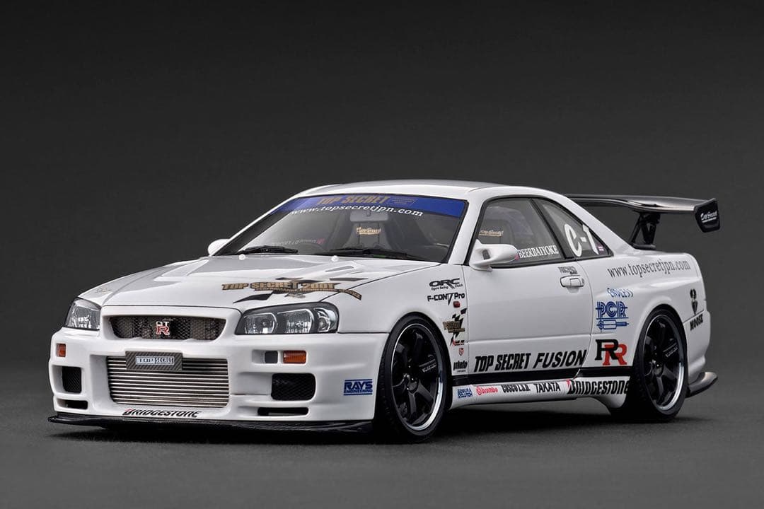 1/18 イグニッションモデル TOP SECRET R34 GT-R 白