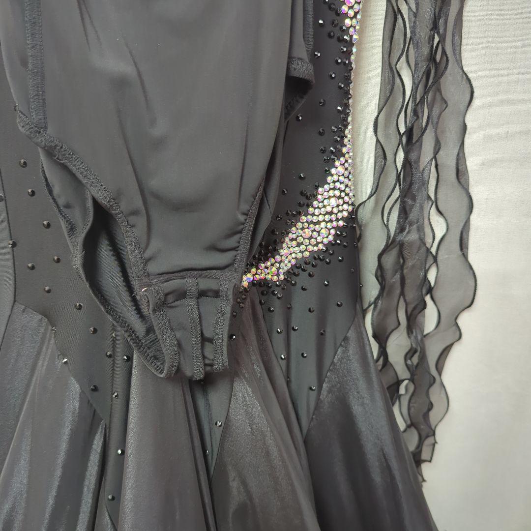 黒の社交ダンスドレス