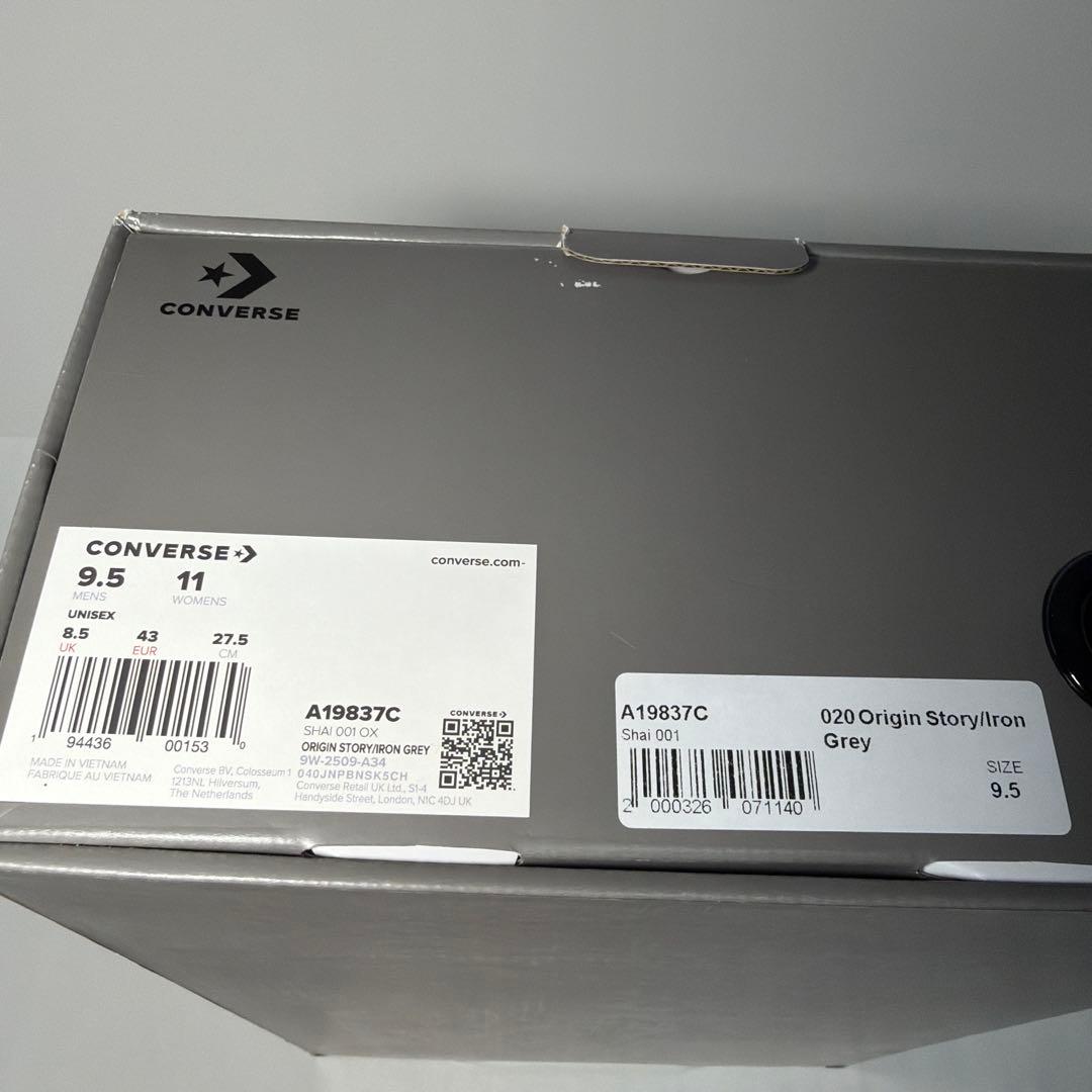 US9.5 新品 SHAI 001 converse Ares Gray 灰