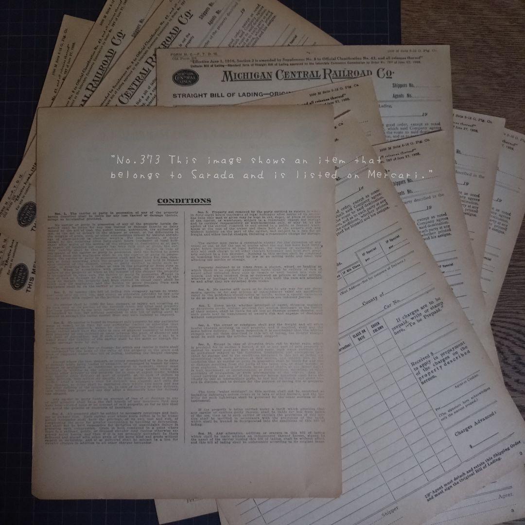 373　古い鉄道書類　まとめ売り