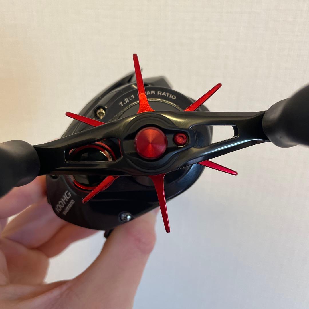 カシータスMGL100HG　ベイトリール　SLX　スコーピオン　メタニウム