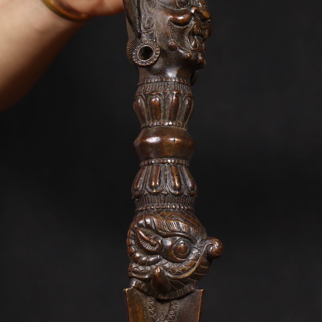 金剛杵降魔杵 法器 チベット密教仏具 銅製品 鎮宅辟邪 開運風 招財置物工芸品