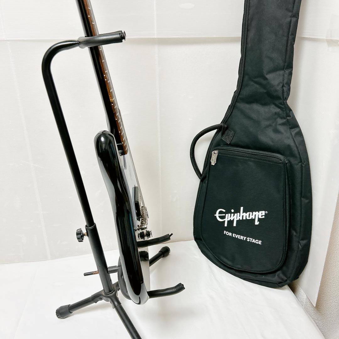 美品 Epiphone エピフォン Coronet ebony ギター ブラック