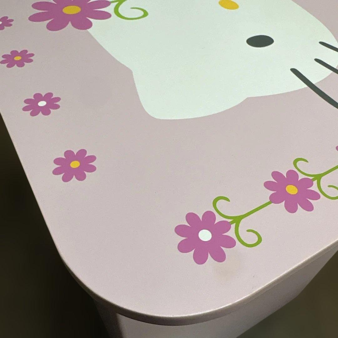 美品 激レア サンリオ ハローキティ キャスター 付き 木製 ボックス 収納