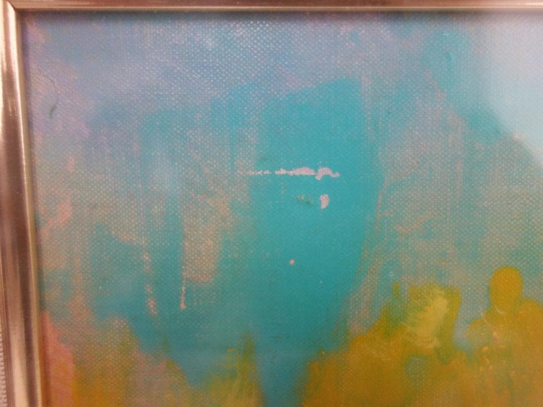 M▽斎藤光子 油彩 絵画 額縁 エンパイアを望む F6 (37908)