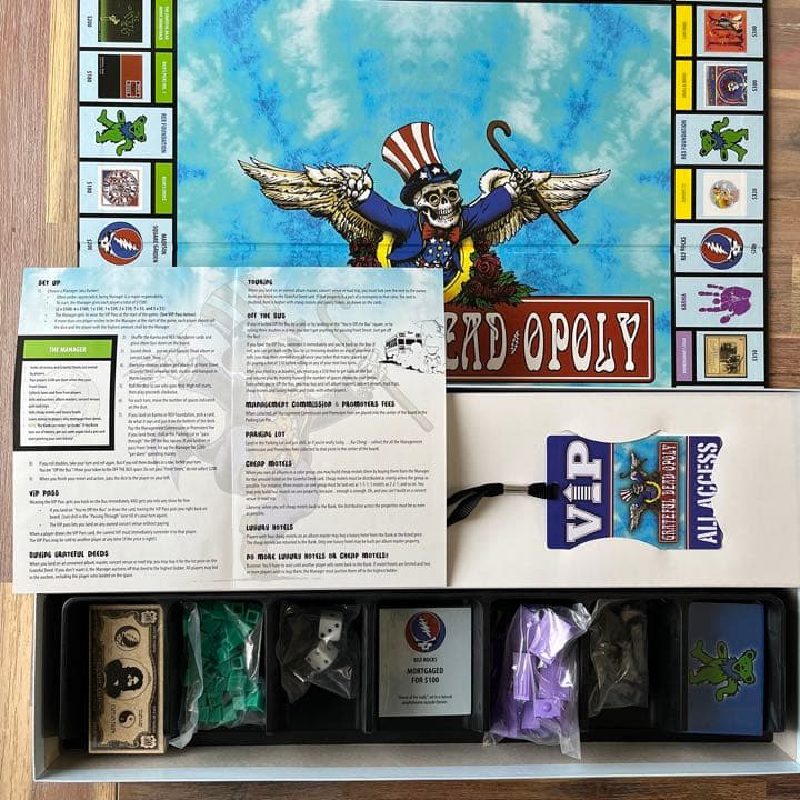 GREATFUL DEAD：monopoly (モノポリー /ボードゲーム)