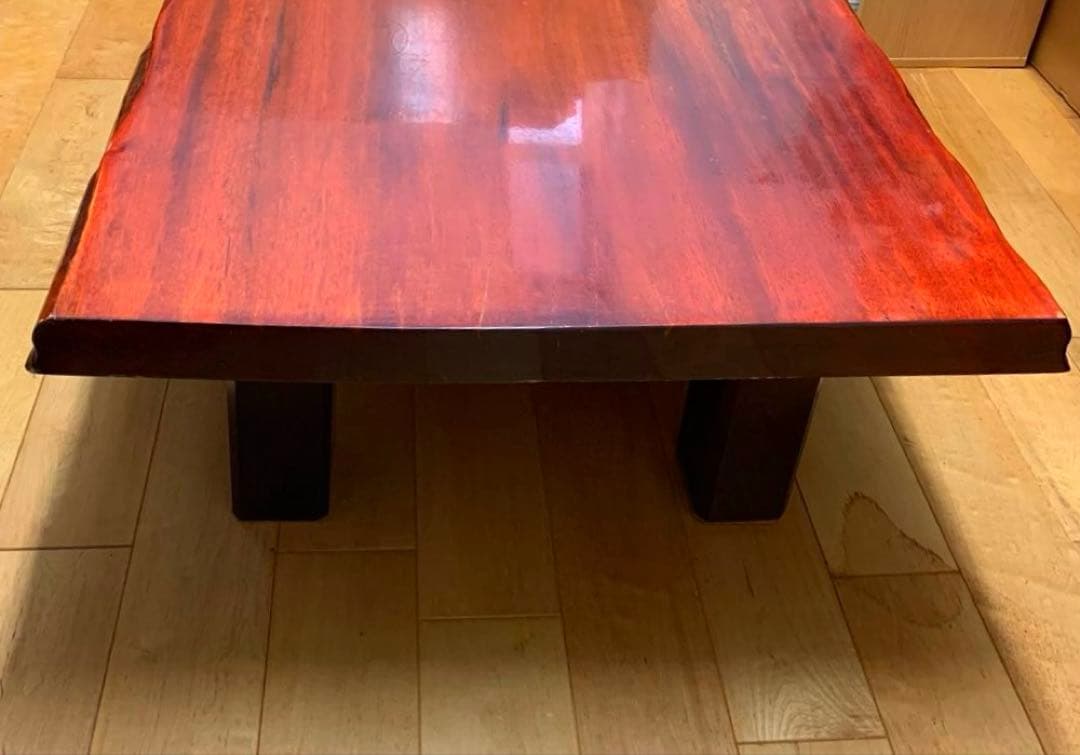 一枚板　座卓　昭和レトロ　【１月のみ販売】