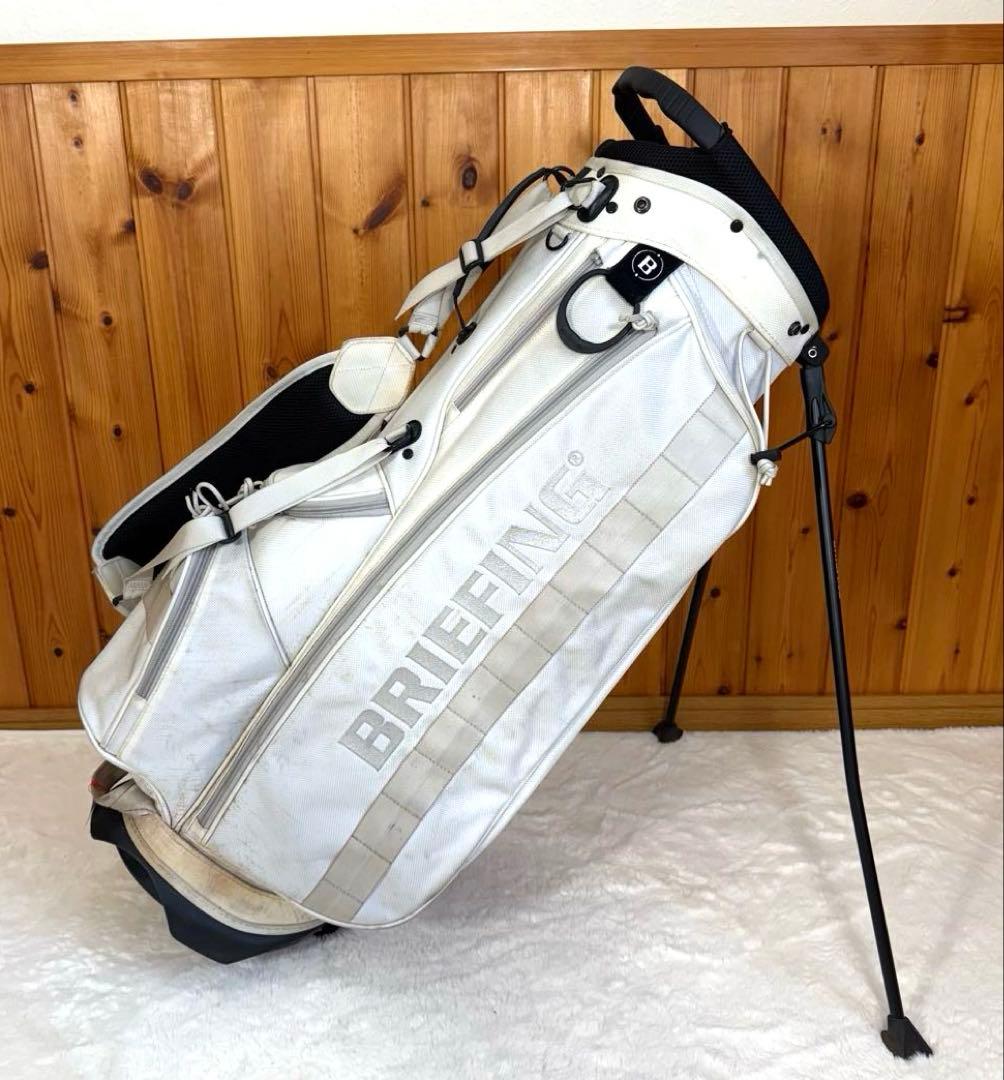 BRIEFING ホワイト キャディバッグ