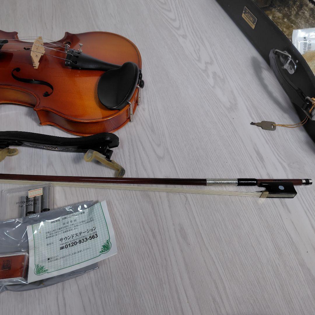 4/4 No.280 SUZUKI VIOLIN 弓・肩当て付
