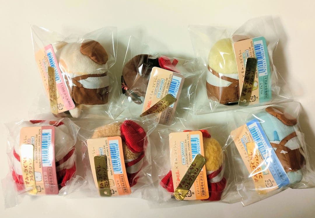新品！コメダ珈琲店×すみっコぐらし てのりぬいぐるみ 全７種セット♪ロフト限定