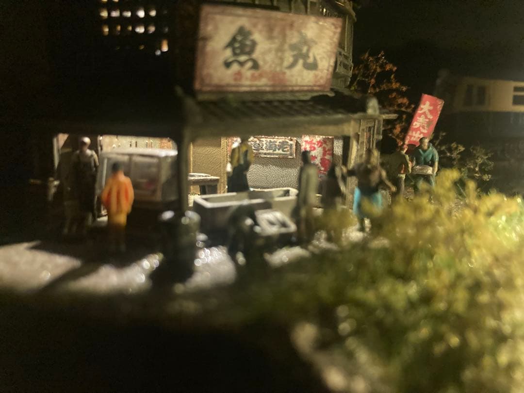 ジオラマ　日本の原風景　昭和　Nゲージライトアップ/TOMYテック、ミニチュア