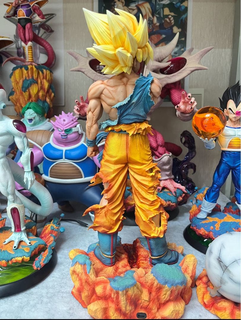 ドラゴンボール ガレージキット　超サイヤ人 孫悟空　レジン スタチュー　B版