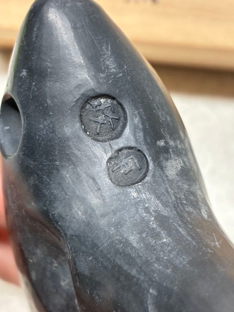 D0104）希少 オカリナ 燻焼 黒 F 風流窯 政郎作 吹奏楽器