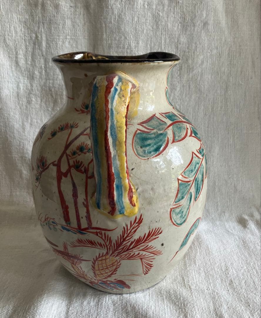 沖縄民藝陶器小橋川仁王壺