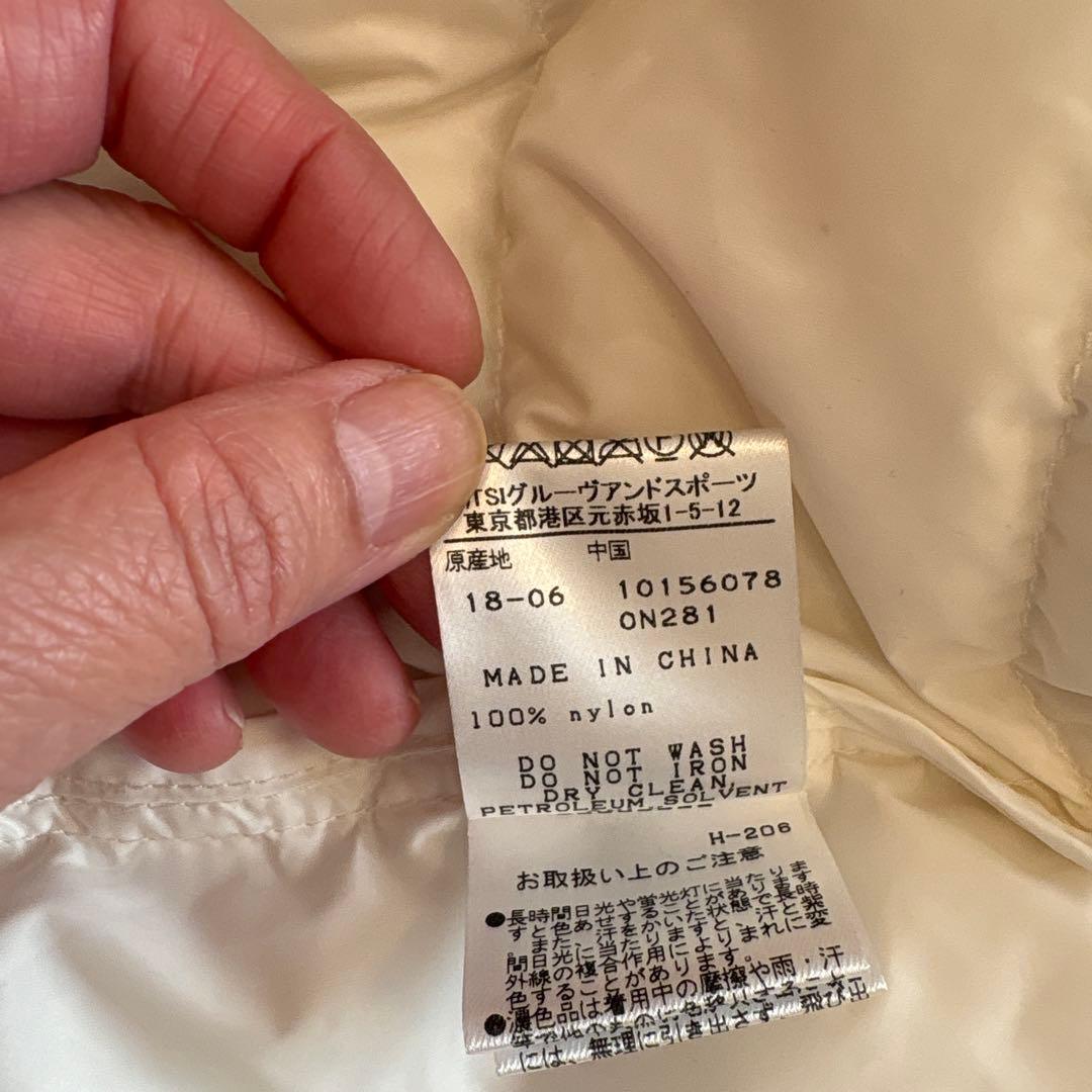 パーリーゲイツ　ダウンジャケット　ツーウェイ　白　メンズ　エルサイズ（5）