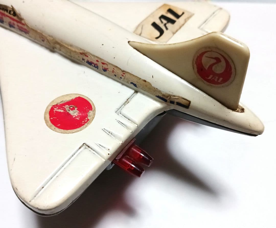 アサヒ玩具　コンコルド　ブリキ　日航JAL ATC飛行機 ブリキ　レア