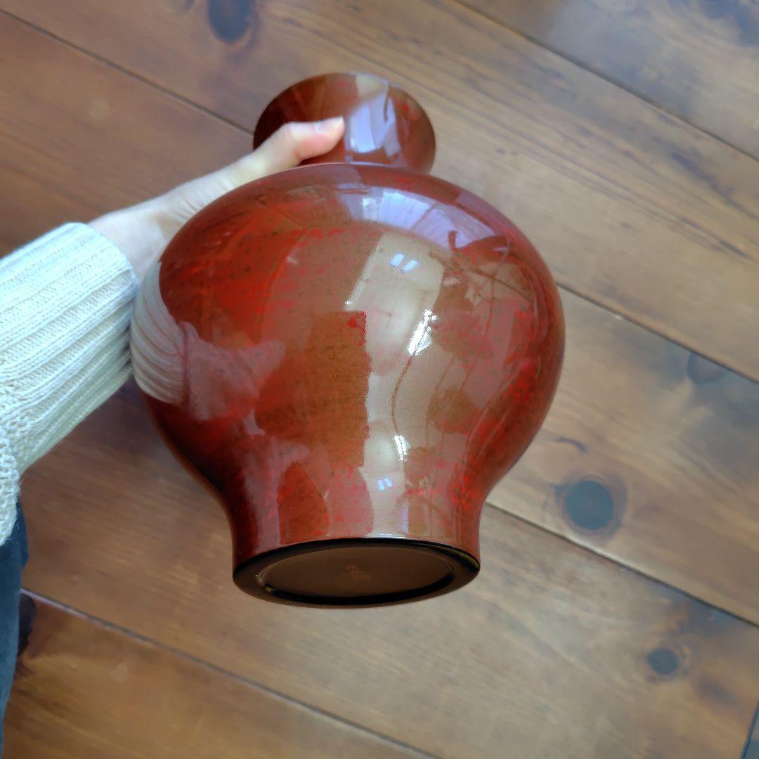 静岡県無形文化財│金剛石目塗/鳥羽硬忍│乾漆花瓶/朝顔/鶏冠│漆芸 漆器 花瓶