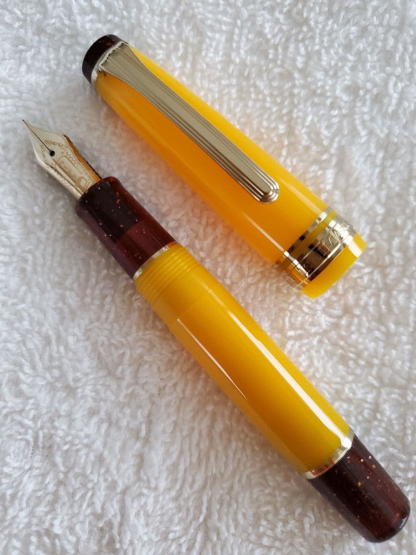 セーラー万年筆　石丸文光堂　初代カステラ万年筆　プロギアスリムミニEF