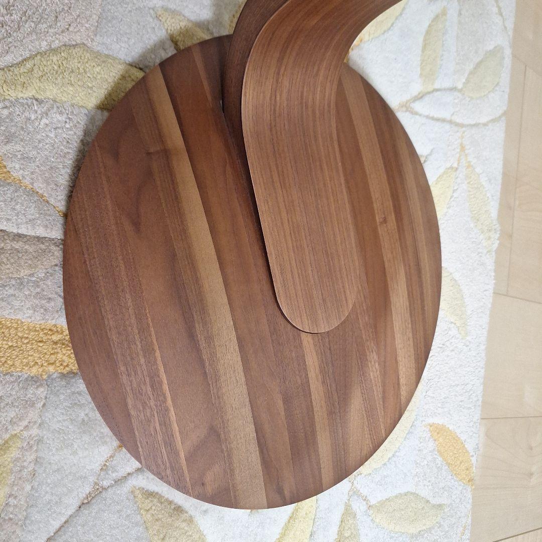 カリモク正規品 サイドテーブル TUO107 天然木ウォールナット材ナチュラル色