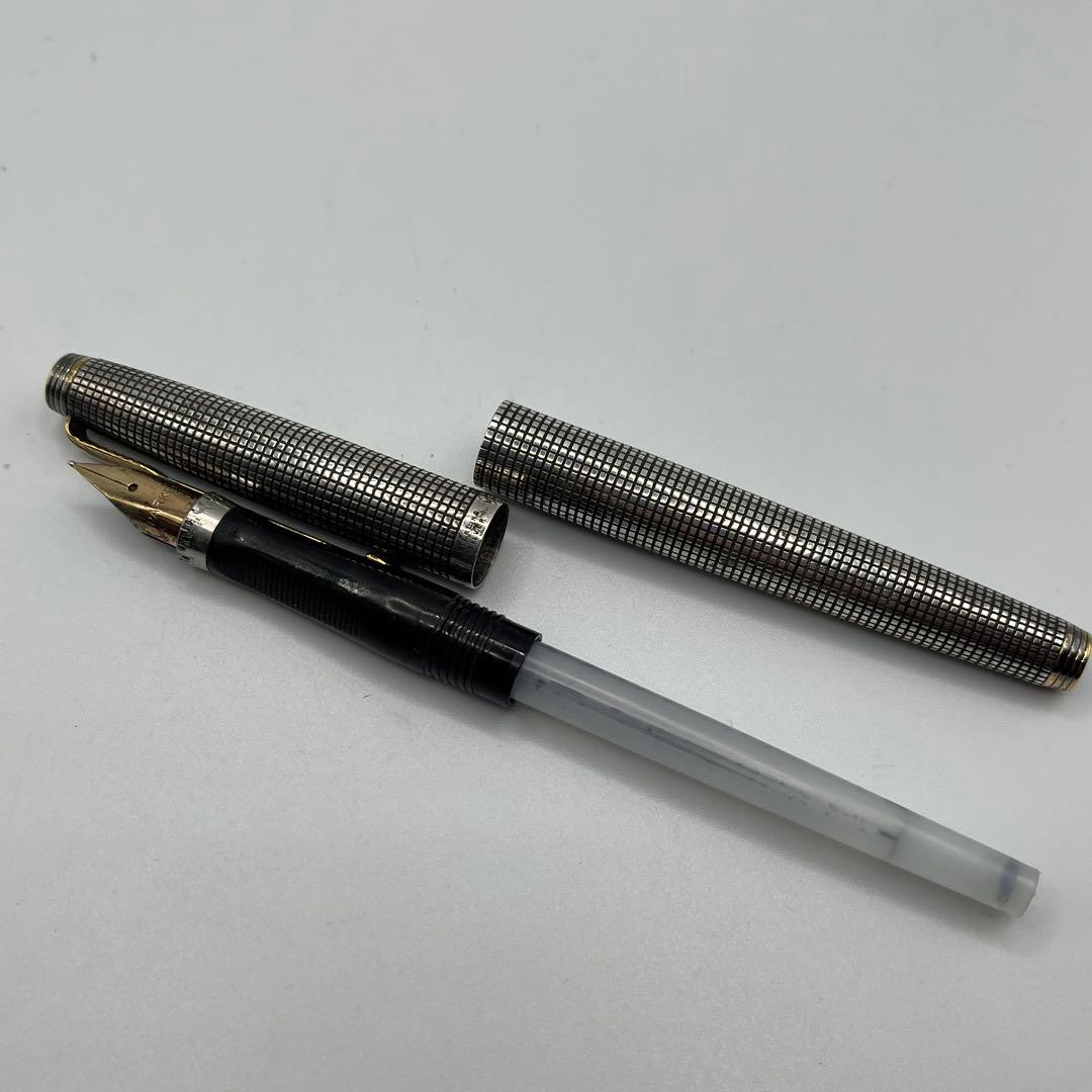 PARKER パーカー 万年筆 スターリングシルバー ペン先 14K F