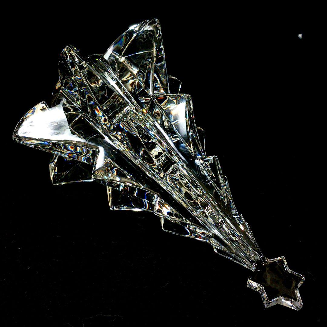 Y2799-2 バカラ クリスマスオーナメント ツリー 置物 高さ13.5㎝