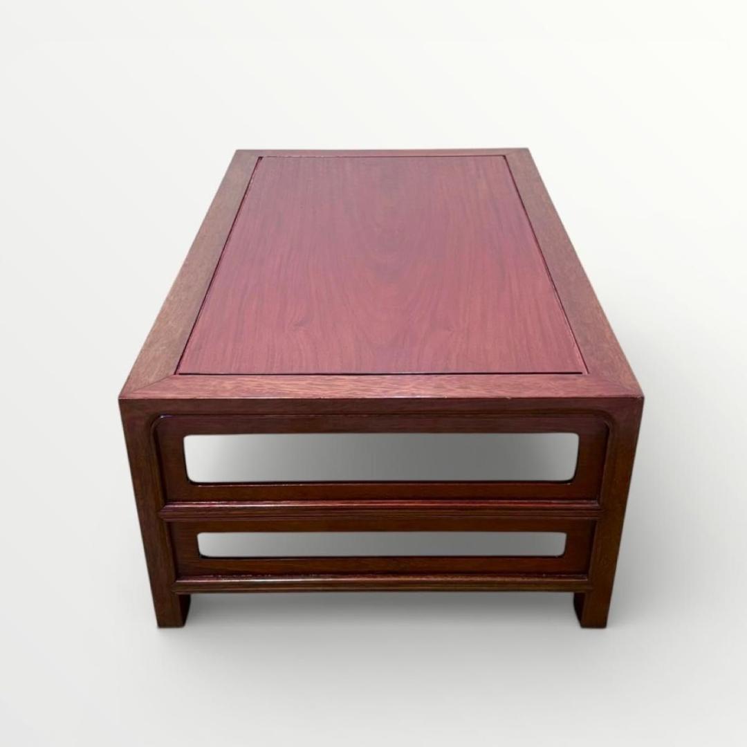 中国美術 唐物 紫檀 花梨 唐木 天然木 文机 飾り台 盆栽台 花台 香炉