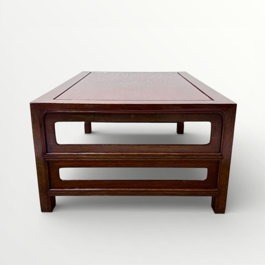 中国美術 唐物 紫檀 花梨 唐木 天然木 文机 飾り台 盆栽台 花台 香炉