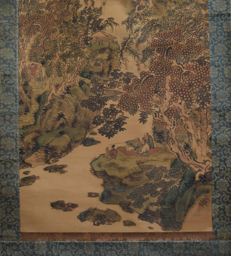 コロナ制圧祈願還元キャンペーン・谷　文晁　軸書、鑑定合箱