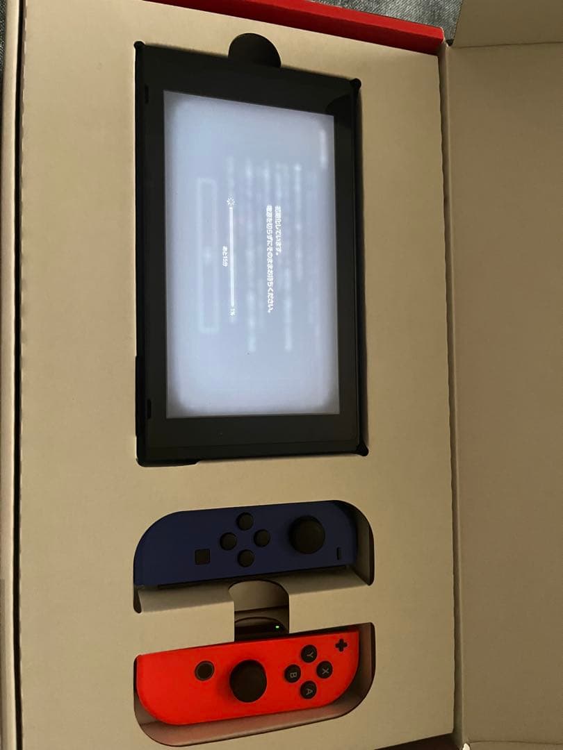 付属品完備/美品/Nintendo Switch 赤/青 本体　sdカード付