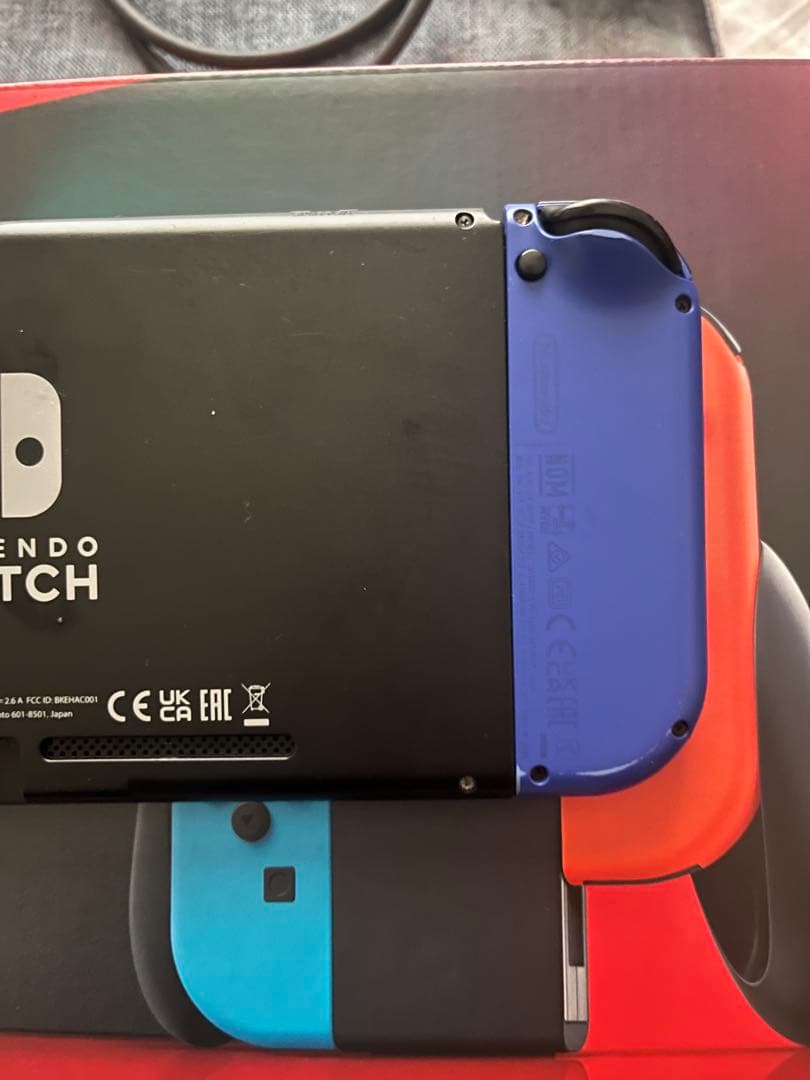 付属品完備/美品/Nintendo Switch 赤/青 本体　sdカード付