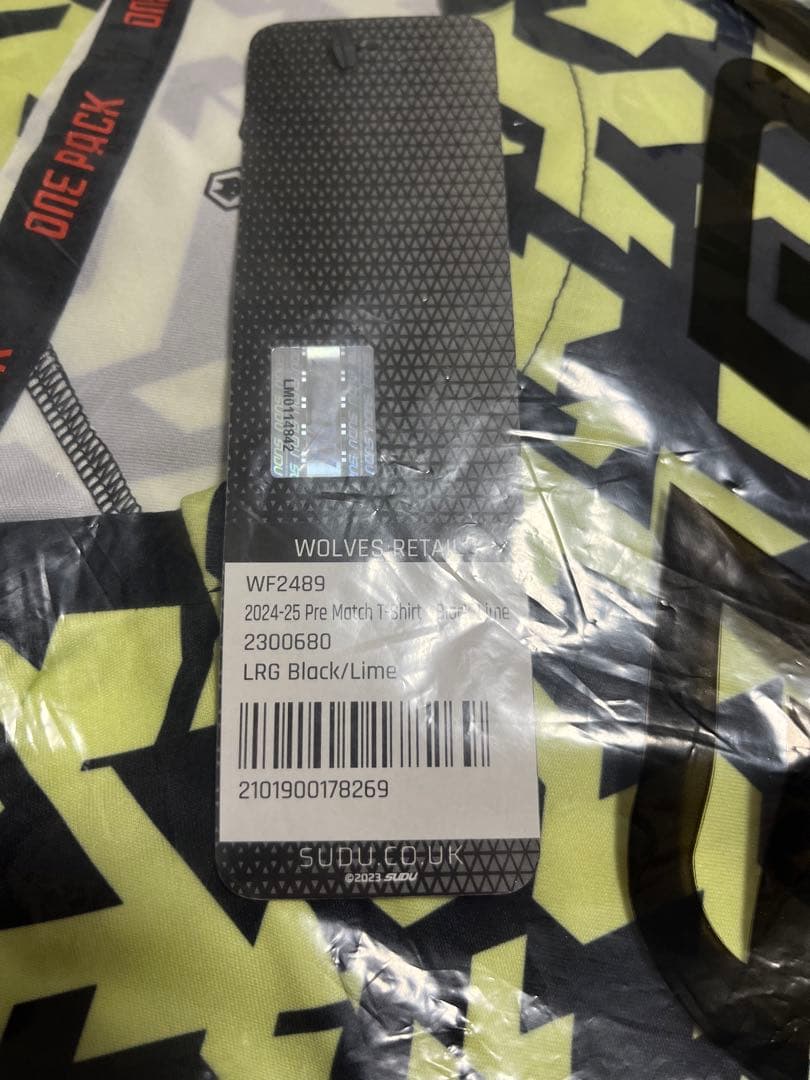 新品　ウルブス　プレマッチ　ユニフォーム