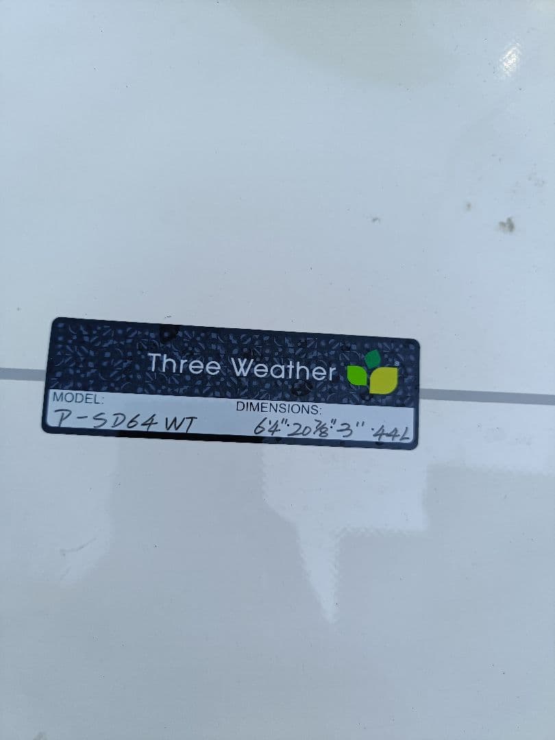 Three Weather P-SD64 WT サーフボード　浮力44Lで初心者
