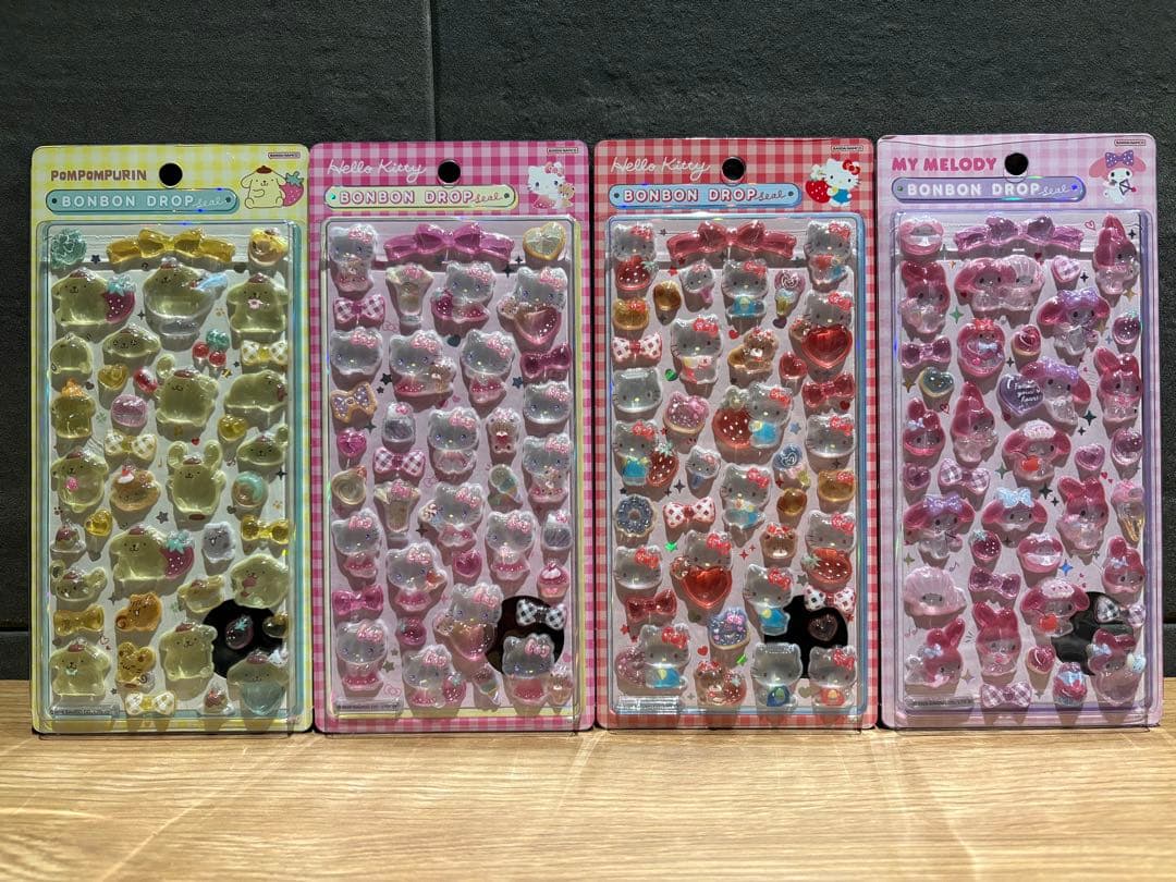 【正規品】ボンボンドロップシールサンリオ第2弾　コンプリート全8種