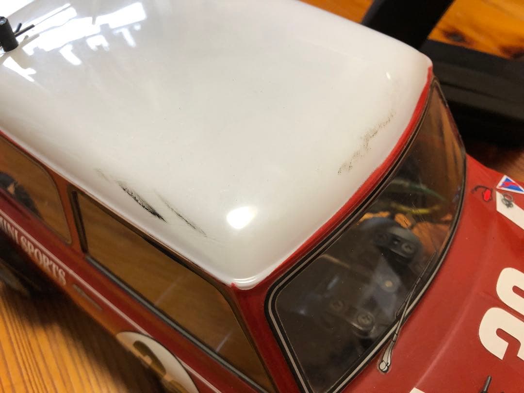 フタバ2PL-2.4Gプロポセット搭載、タミヤM05ミニクーパー赤