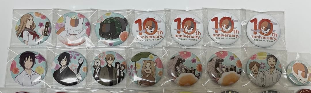 夏目友人帳　10周年　うつせみに結ぶ　缶バッジ　49点