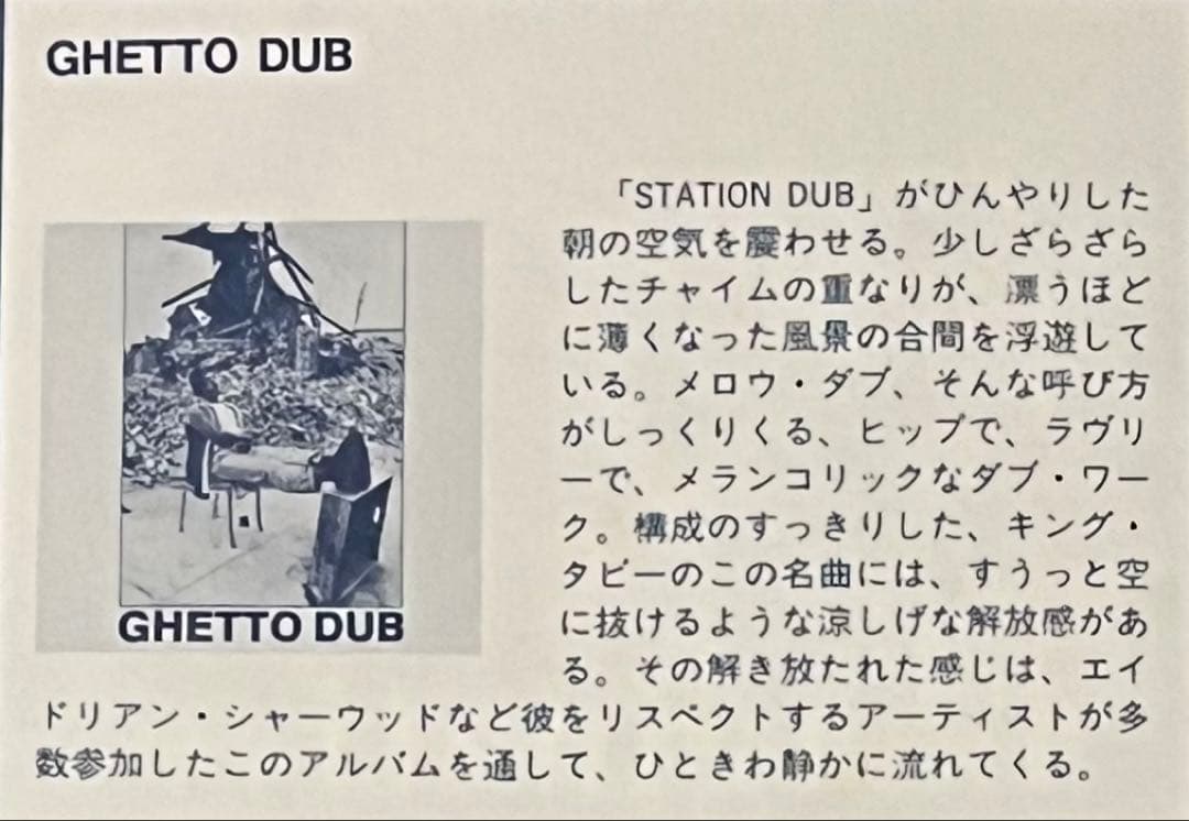 フリー・ソウル。レア。DUB BIM SHERMAN GHETTO DUB