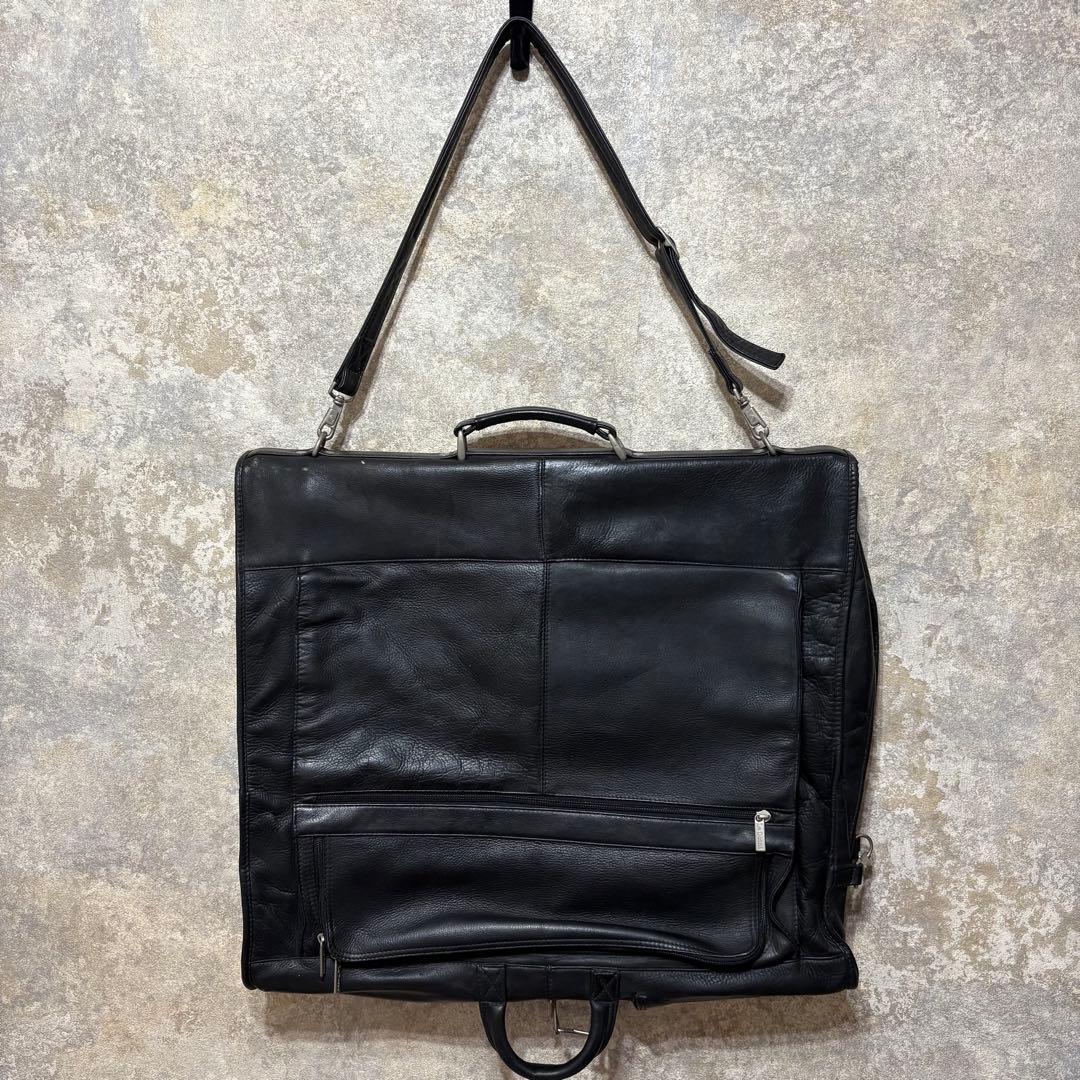 Le Donne Leatherレザー ガーメントバッグ スーツ 収納 旅行