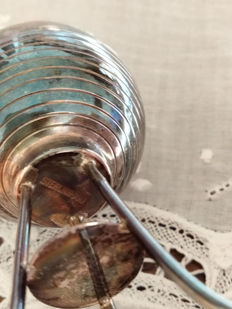 最終価格、和骨董、ペアーセット、日本製ア-ト、希少品シルバー、刻印有り