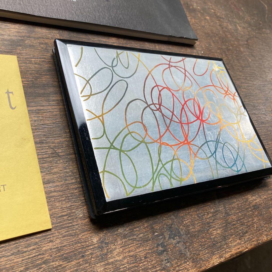 希少 モーツァルト没後200年記念絵画展 図録とCD 漆器ケース 黒澤千春造