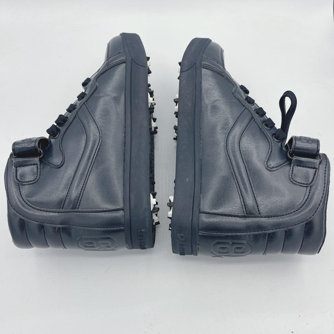 【超美品】パーリーゲイツ ハイカット レザーゴルフシューズ 24.0センチ